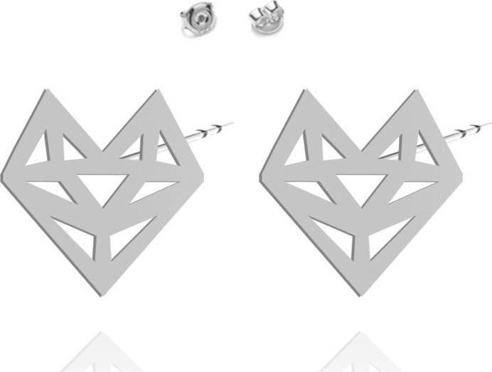 Radziszewska Jewellery Kolczyki Srebrne z Lisem Ażurowym