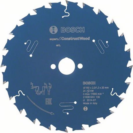 Bosch Tarcza pilarska Expert for Construct Wood 160 x 20mm 24z (2.608.644.136)
