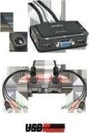 Przełącznik Lindy VGA KVM Switch 2 Port Compact USB 2 Audio USB 2, Audio/Mikr. - 42342