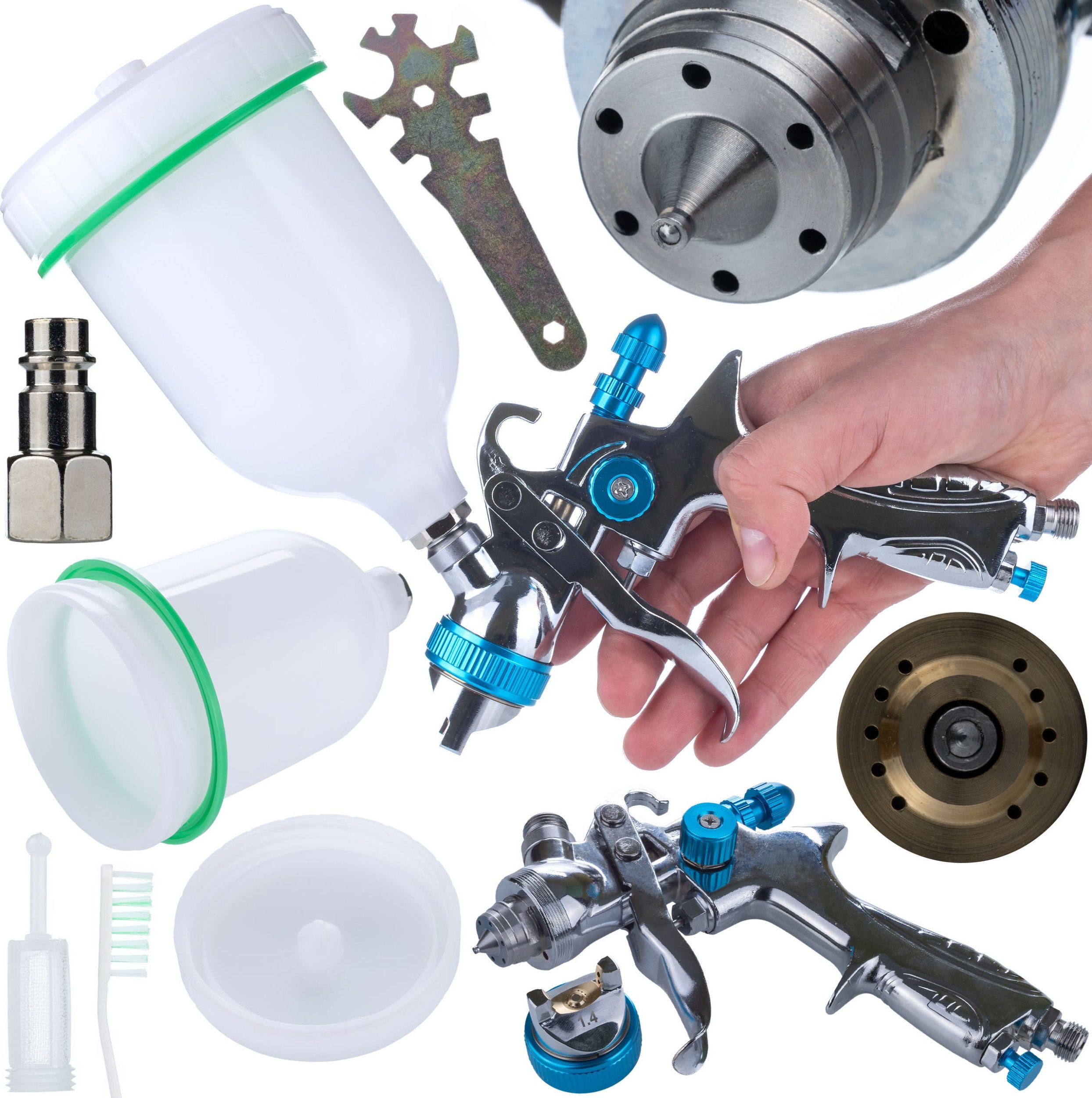 Rosfix PISTOLET LAKIERNICZY Z DYSZĄ 1.4MM SYSTEM WYSOKOCIŚNIENIOWY ROSFIX HP