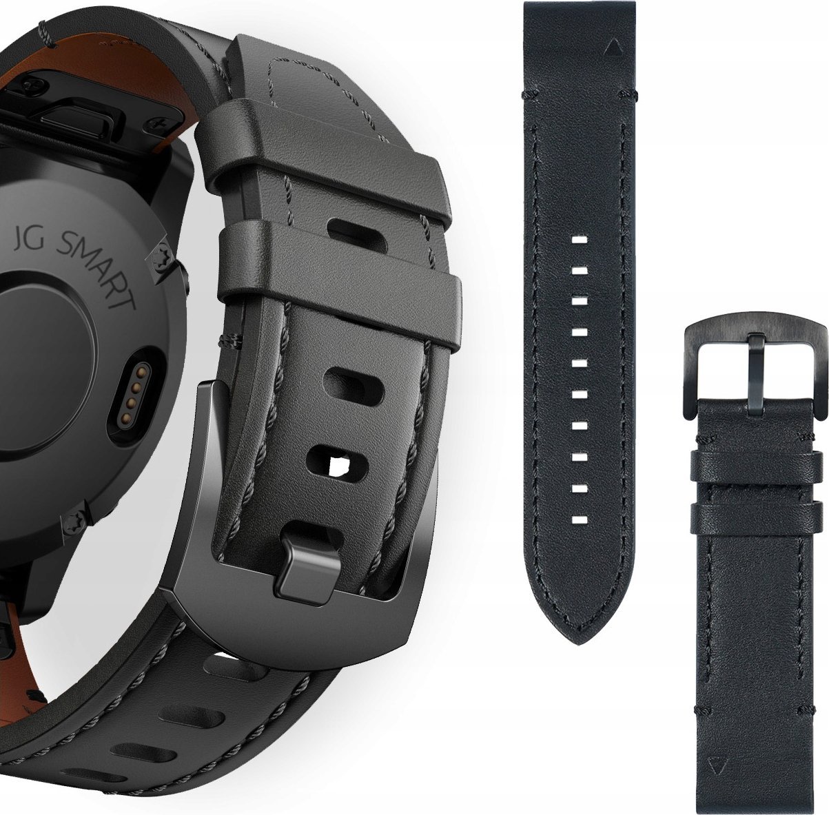 PASEK SKÓRZANY DO GARMIN FENIX 3 5X 6X PRO 7X PRO 8 51mm SAPPHIRE QUICKFIT