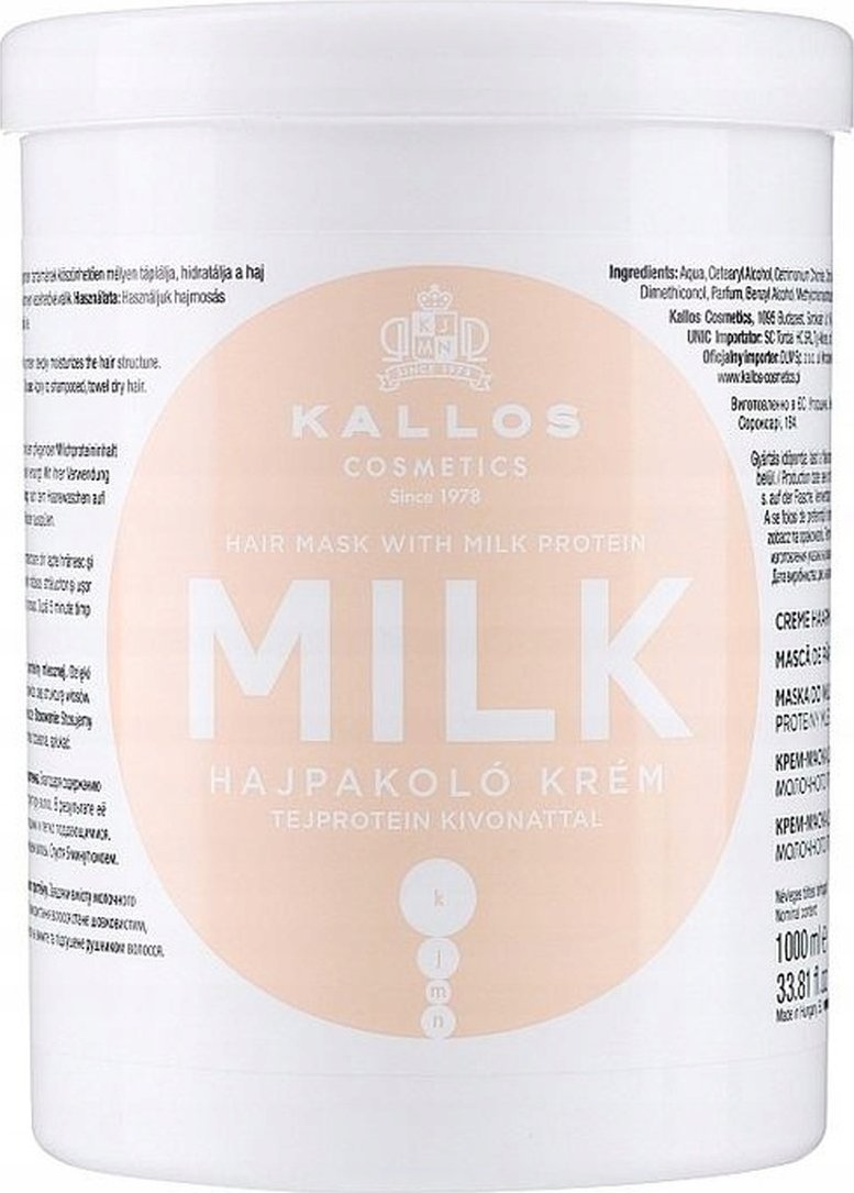 Kallos Milk Hair Mask Maska do włosów 1000ml