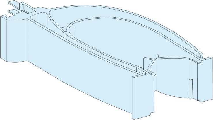 Schneider Electric Wspornik przewodów pion system G 04264 LVS04264 /12szt./