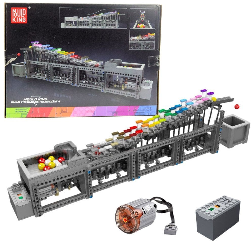 Klocki Konstrukcyjne Tor Na Kulki Z Silnikiem Elektrycznym 1038 el.