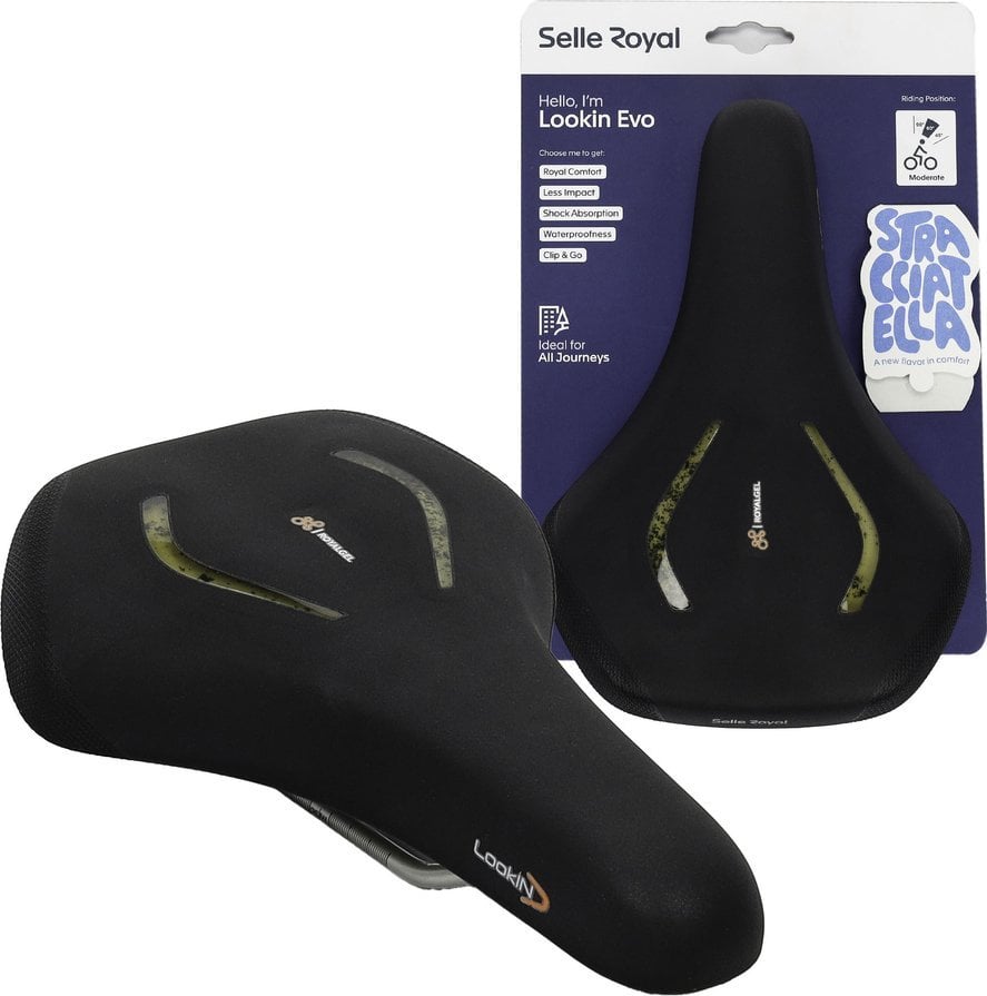 Siodełko Selle Royal Lookin EVO Moderate 60st. żelowe + elastomery unisex