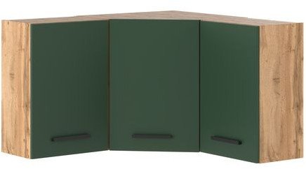Szafka Kuchenna Wisząca Narożna Modułowa 90cm Blande Wotan Butelkowa Zieleń