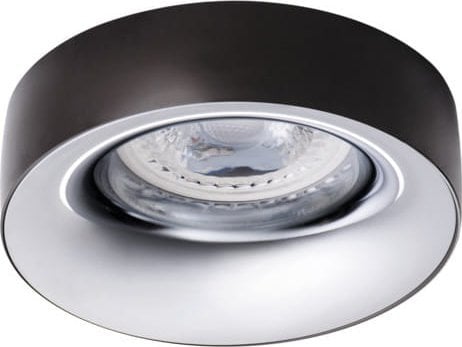 Kanlux Oczko halogenowe Kanlux Elnis 27808 lampa sufitowa wpuszczana downlight 1x35W GU10 / G5.3 antracyt / chrom