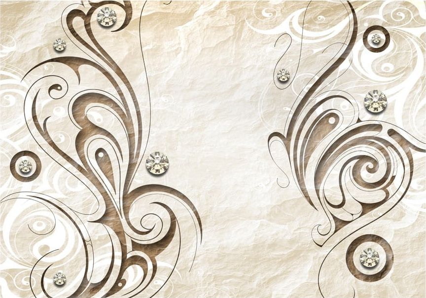 DecoNest Fototapeta - Kamienny motyl - 350X245