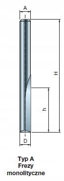 Frez 04-10106P 4X12X50,8X6,0
