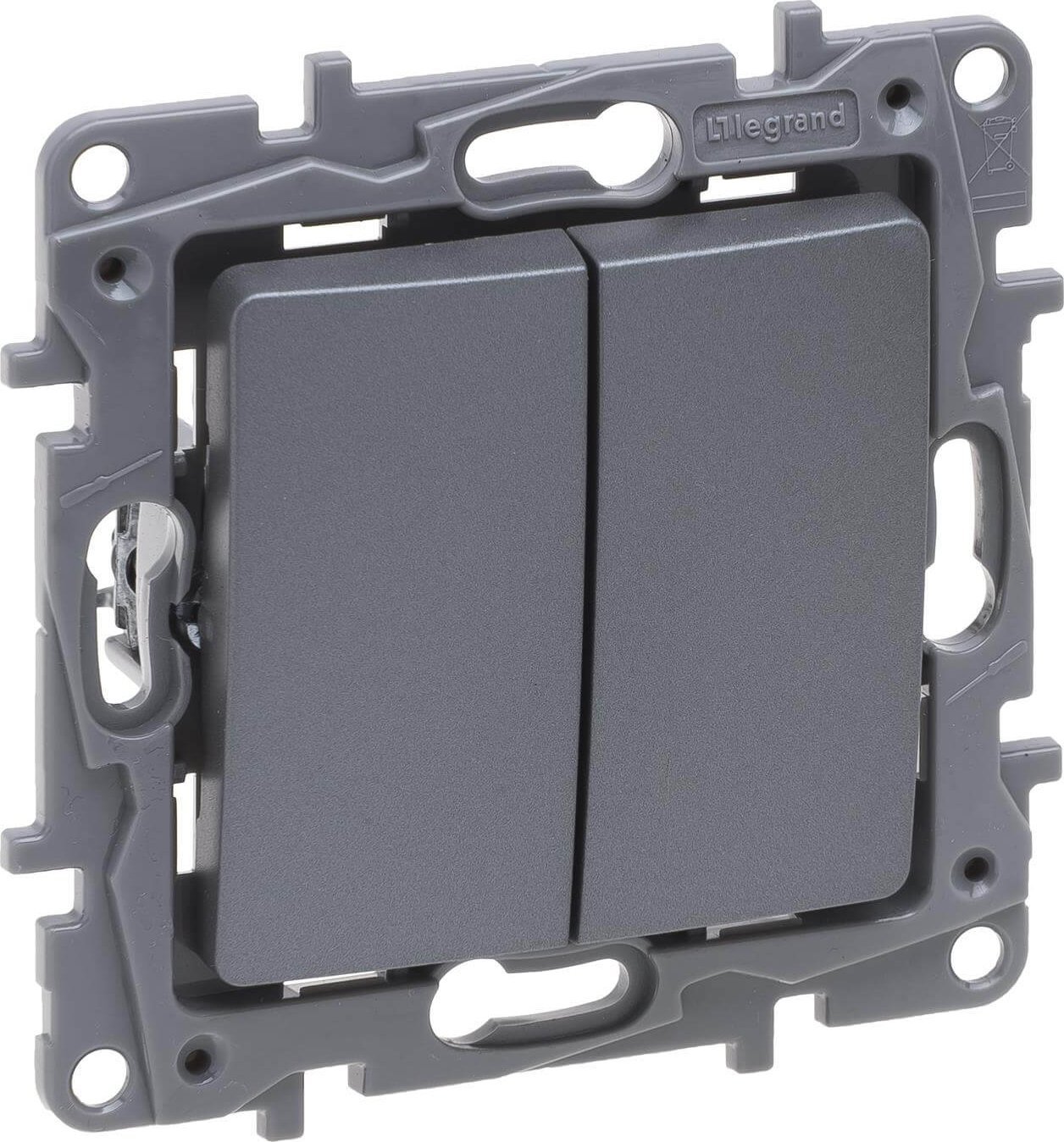 Legrand Niloe Selection Łącznik świecznikowy 10AX stal 762305