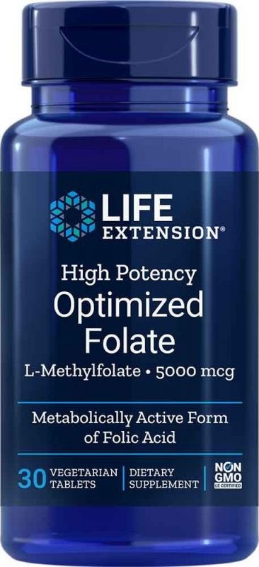 Life Extension Life Extension Wzmocniony Optymalizowany Folian 5000 mcg - 30 tabletek