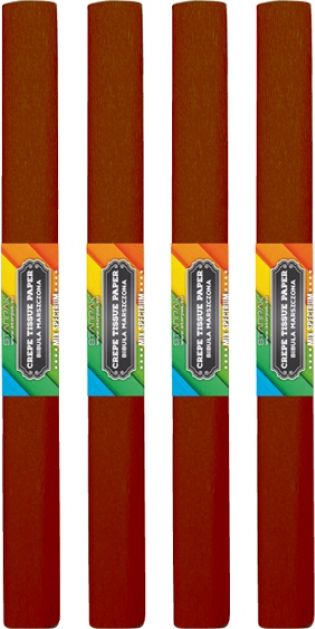 Starpak Bibuła marszczona 50x200cm brązowa ciemna 10szt.