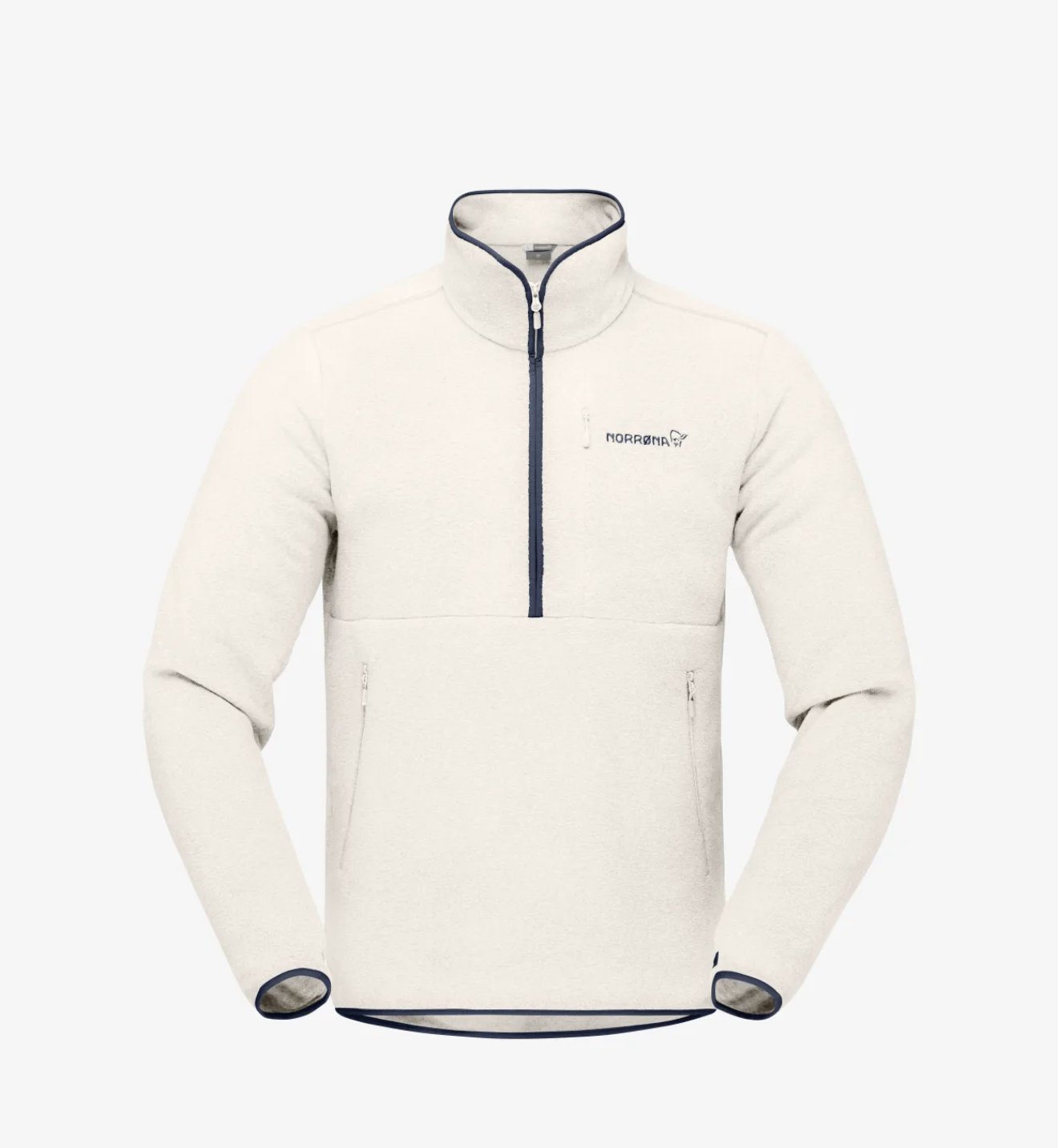 Bluza polarowa Norrona Warm2 Halfzip Unisex – snowdrop