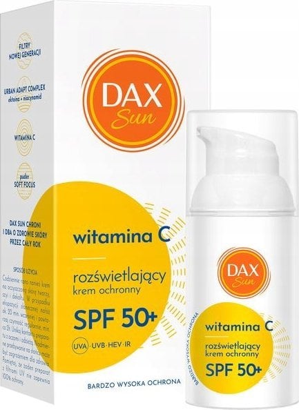 DAX_Sun regenerujący krem ochronny z kwasem hialuronowym SPF50+ 30ml