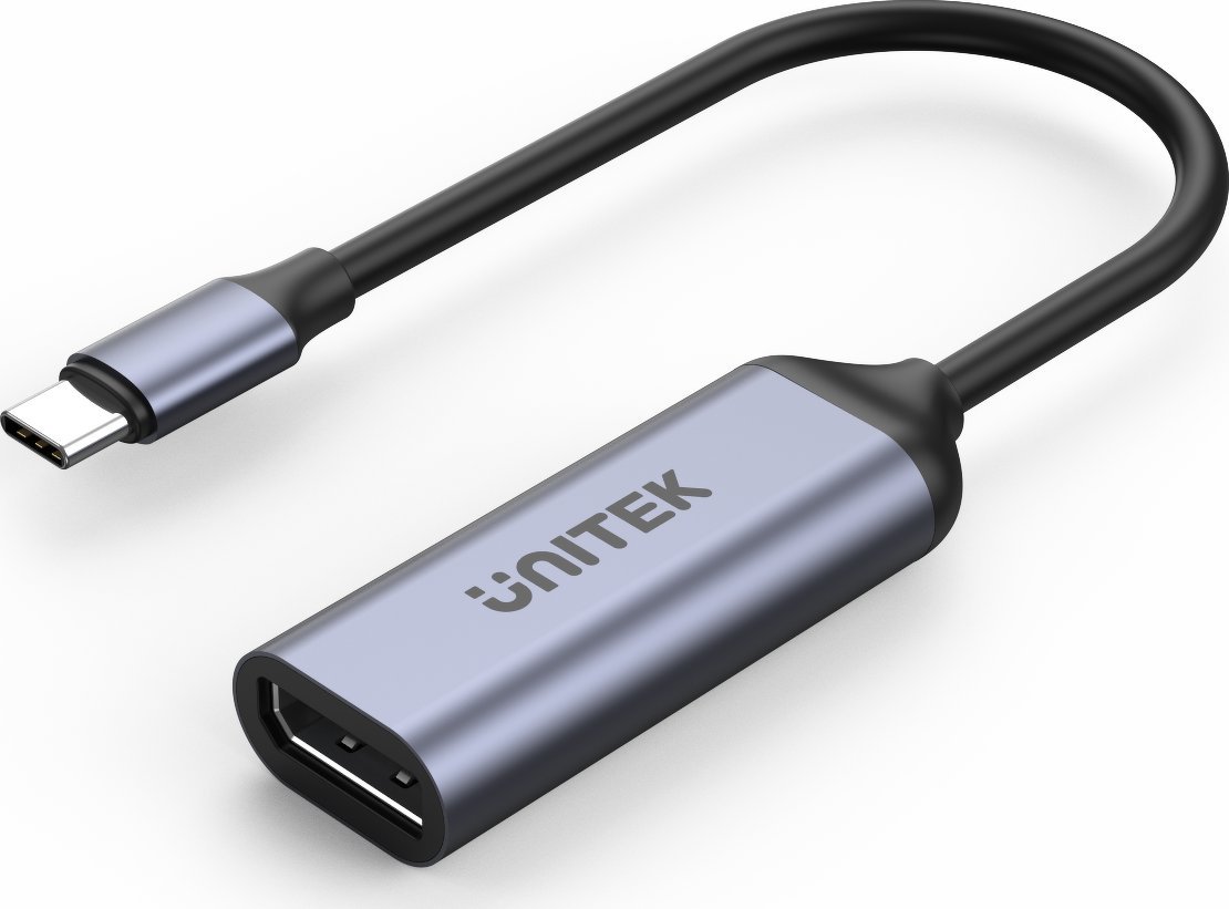 Adapter USB Unitek V1415A USB-C - DisplayPort Szary (V1415A)