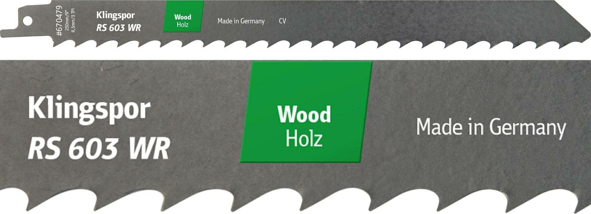 Klingspor KLINGSPOR BRZESZCZOT DO PIŁY SZABLASTEJ 150x19x1,2mm RS 603 WR /5szt.