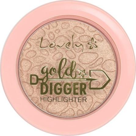 Lovely LOVELY_Glow Digger Highlighter rozświetlacze do twarzy