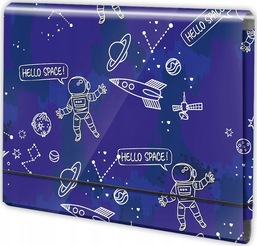 Teka Teczka łamana A4 na gumkę kosmos