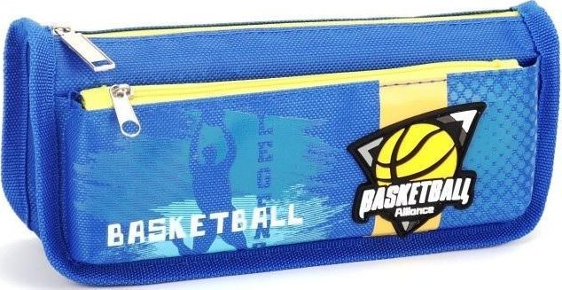 Piórnik tuba duża Koszykówka niebieski