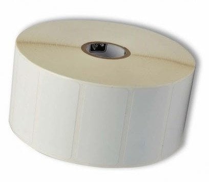 Label, Polyester, 30x12mm; Thermal Transfer, Z-ULTIMATE 3000T WHITE, Coated, Permanent Adhesive, 76mm Core