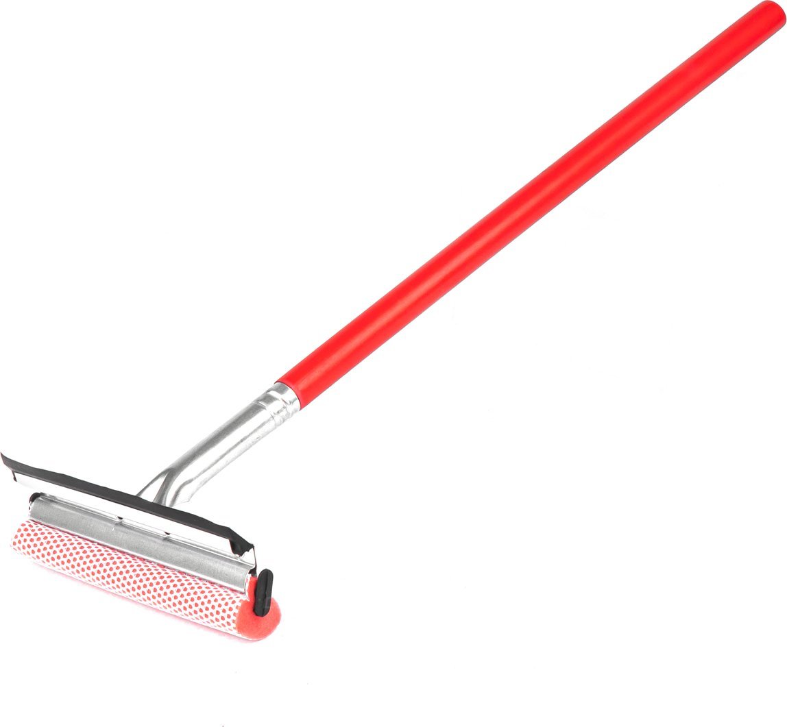 AMiO Myjka do szyb okien luster + ściągaczka do wody na drewnianym kiju 60 cm amio-03857