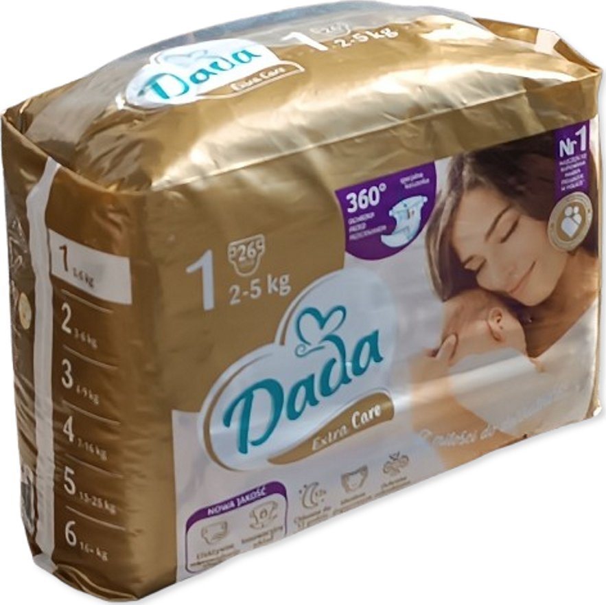 Dada Pieluchy Dada Extra Care 1 BAG 2-5kg 26szt.