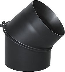 Krzys-Pol Kolano czarne nastawne 45 stopni DN 180, przyłącze do kotłów na paliwa stałe