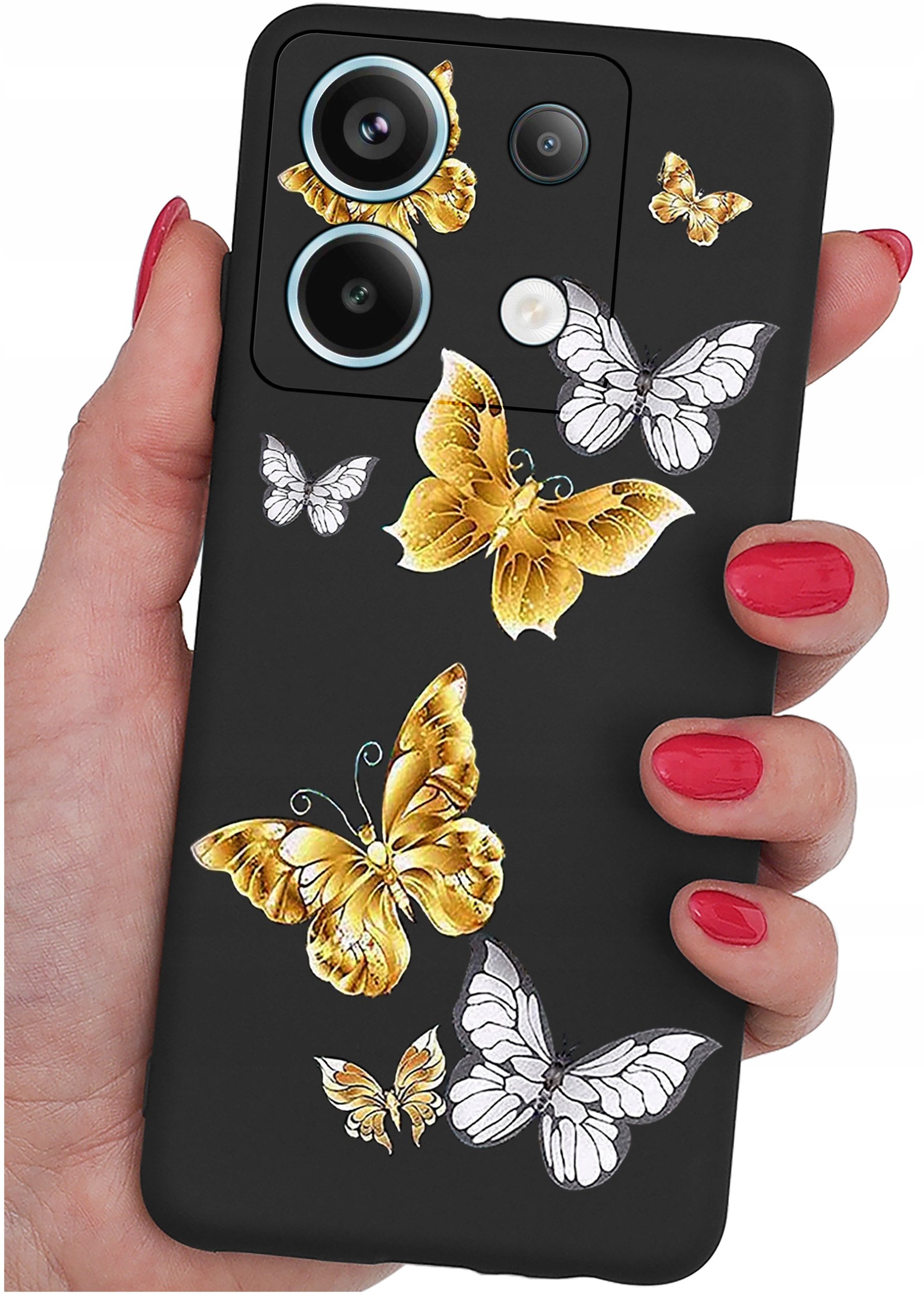 ETUI do Xiaomi Redmi Note 13 Pro 5G WZORY |SILIKONOWE MATT CASE +SZKŁO 9H