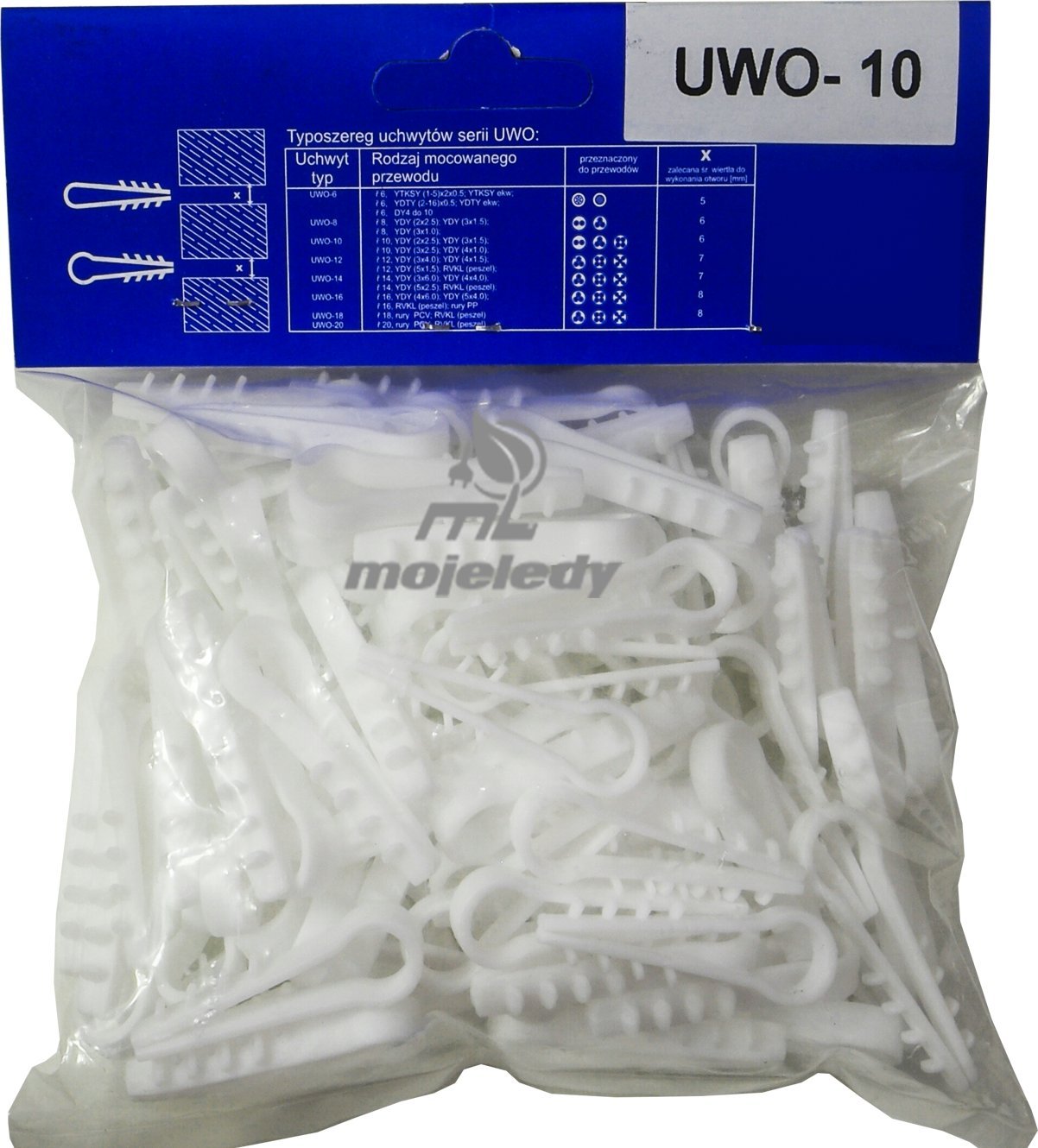 Baks Uchwyt wmijany fi10 UWO-10 1op 100szt