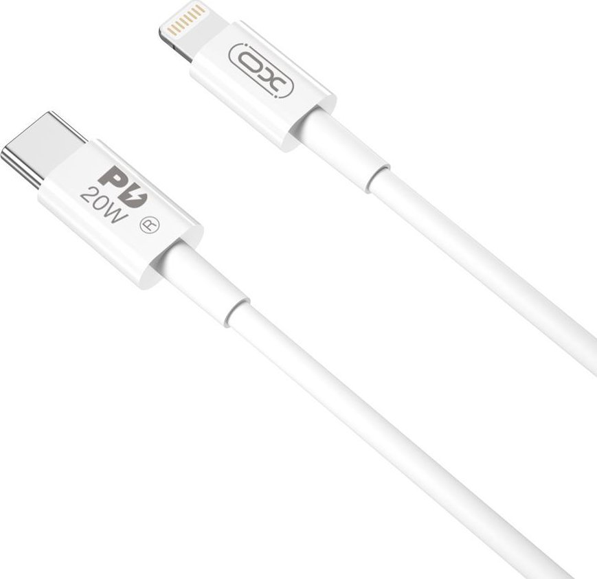Kabel USB XO USB-C - Lightning 1 m Biały (GSM111850)