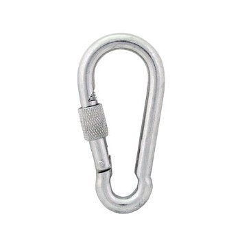 Karabińczyk do lin z zabezpieczeniem DIN5299D 8x80mm