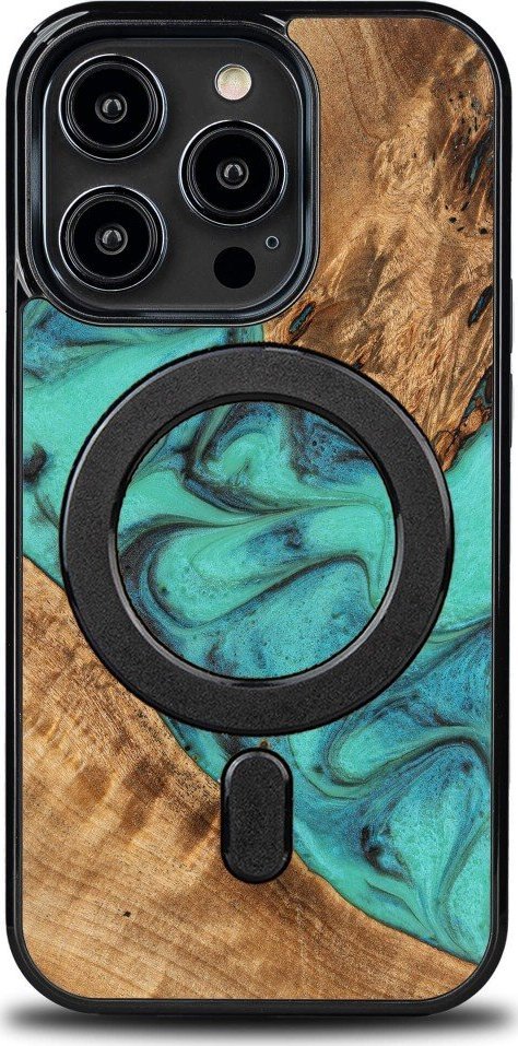 BeWood Etui Bewood Unique na iPhone 14 Pro - Turquoise z MagSafe