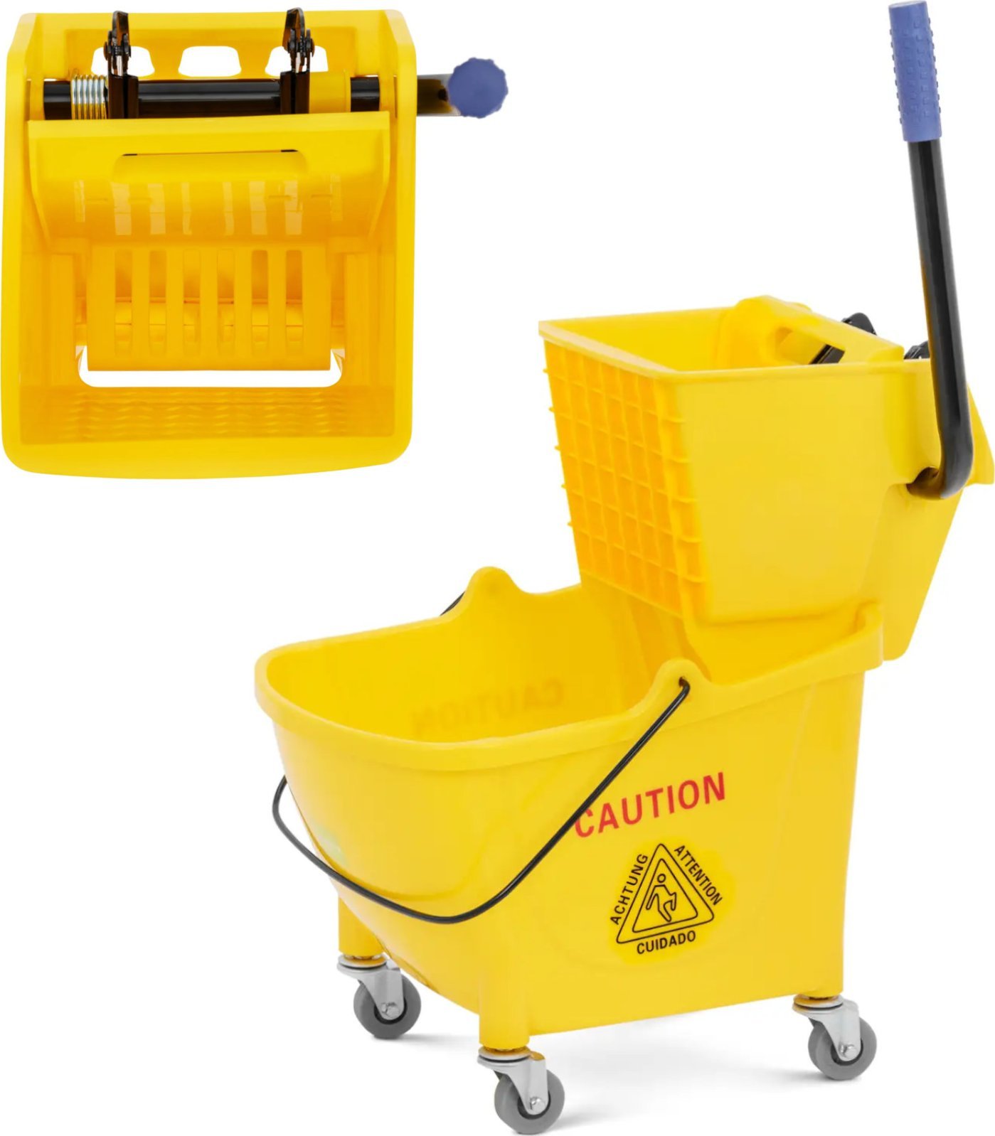 Mop Ulsonix Wózek do sprzątania mycia podłóg z wyżymaczką 24 l Wózek do sprzątania mycia podłóg z wyżymaczką 24 l