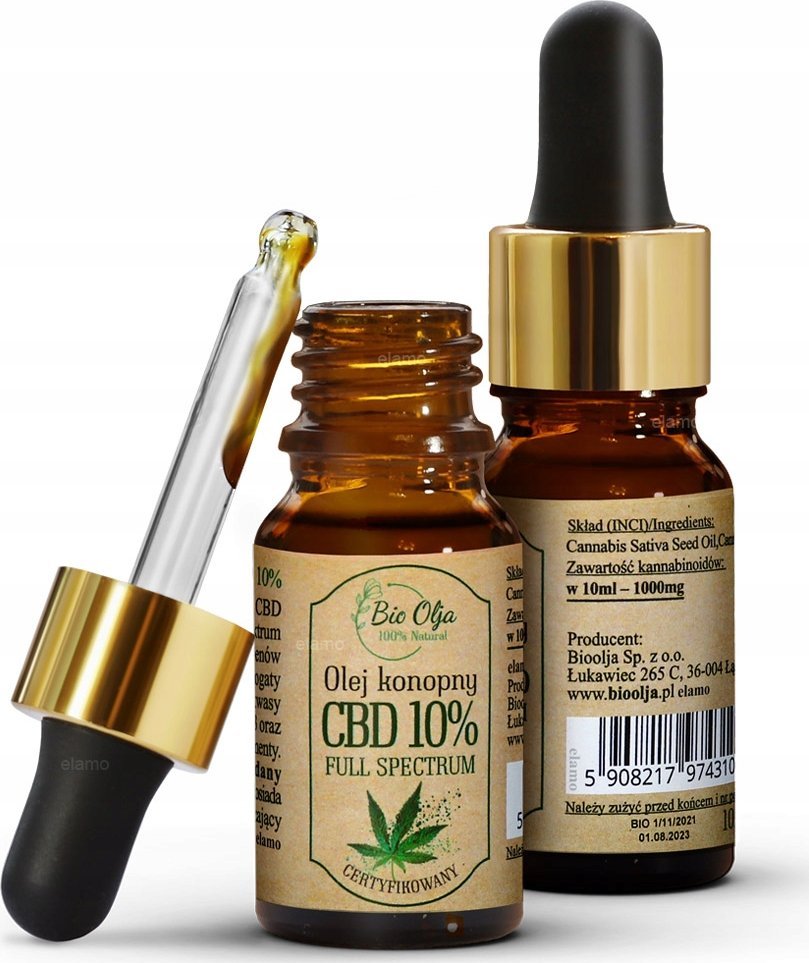 Bio Olja Olej konopny CBD 10% FULL SPECTRUM - CERTYFIKOWANY 10ml