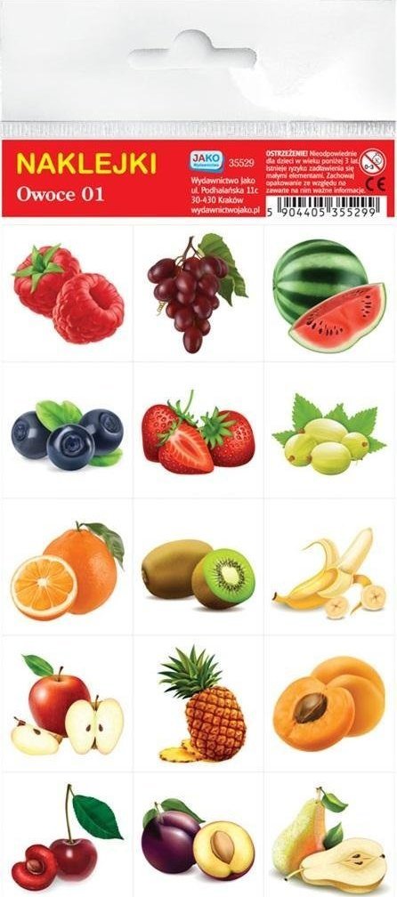 Wydawnictwo Jako Naklejki. Owoce