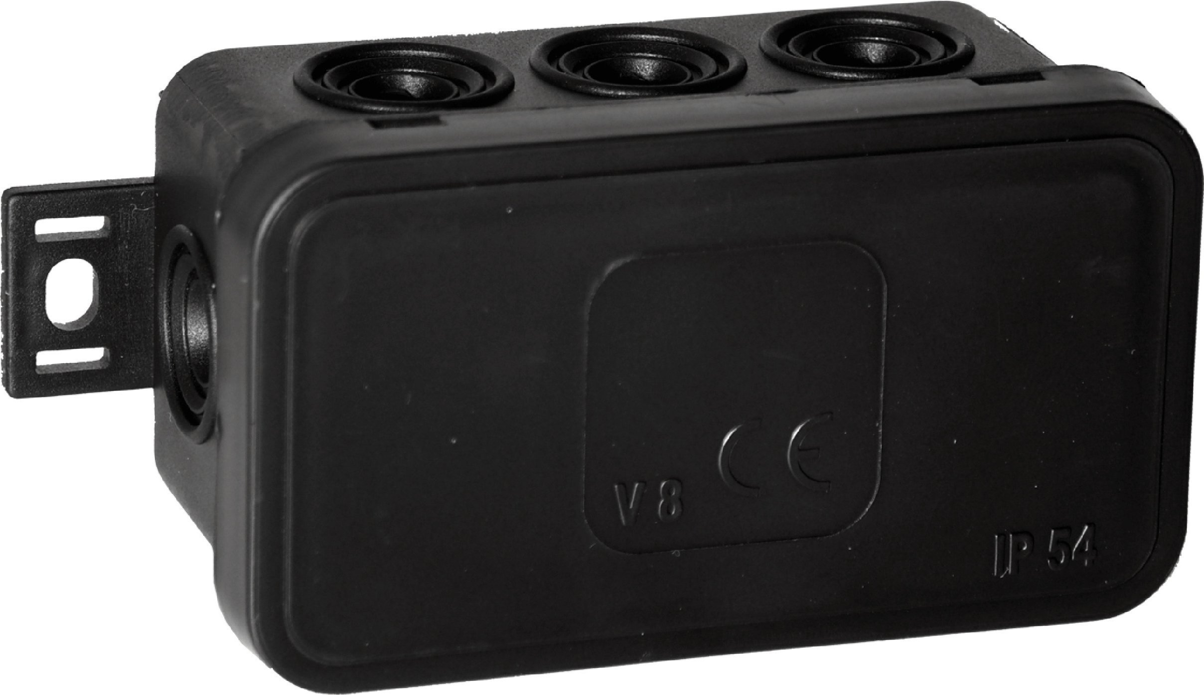 Orno Puszka n/t CLICK, IP54, 8 przepustów, 80x45x41mm, czarna, 100 szt.