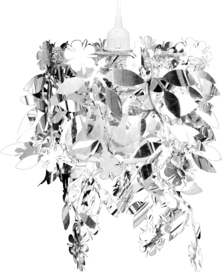 Lampa wisząca Lumes Srebrna lampa wisząca w kształcie liści - E989-Lesoti