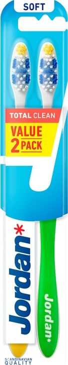 Jordan Szczoteczka do zębów Total Clean miękka 1 op.- 2 sztuki - 1256140320