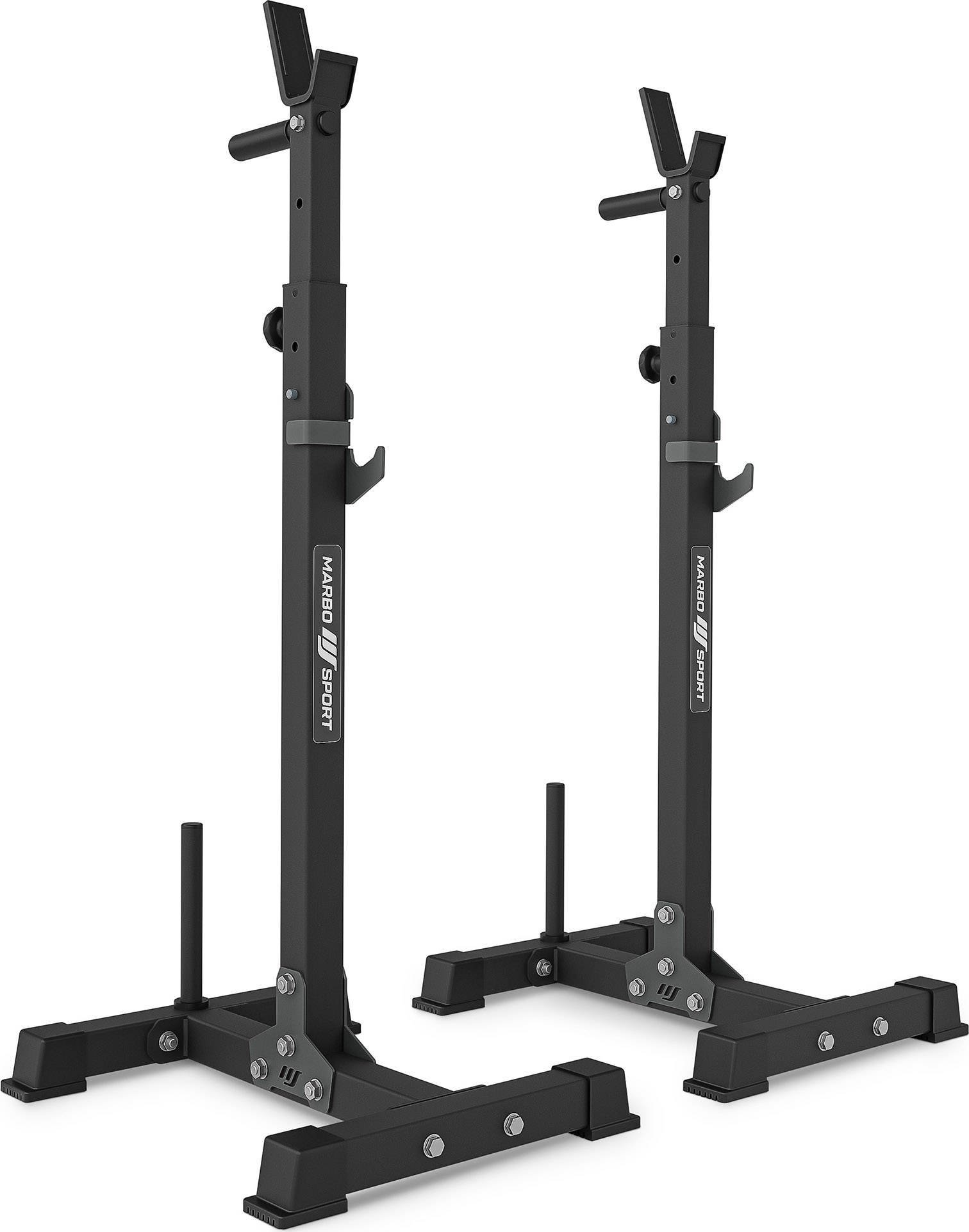 Wielopoziomowe stojaki (2 sztuki) pod sztangę z asekuracją MS-S108 2.0 - Marbo Sport