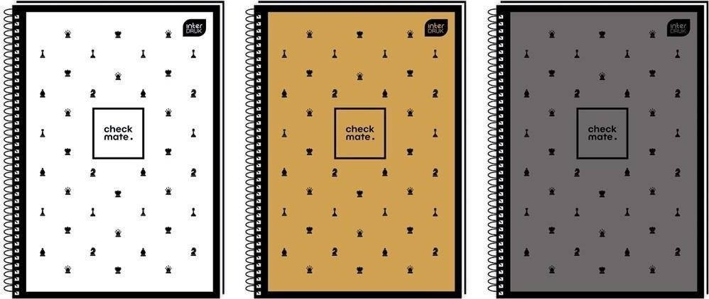 Interdruk Kołozeszyt A4/80K kratka Soft Touch Chess (5szt)