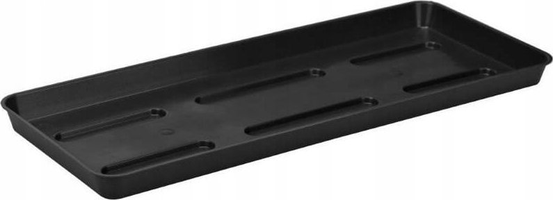 Galicja Podstawka pod doniczkę prostokątna plastikowa 60 cm antracyt