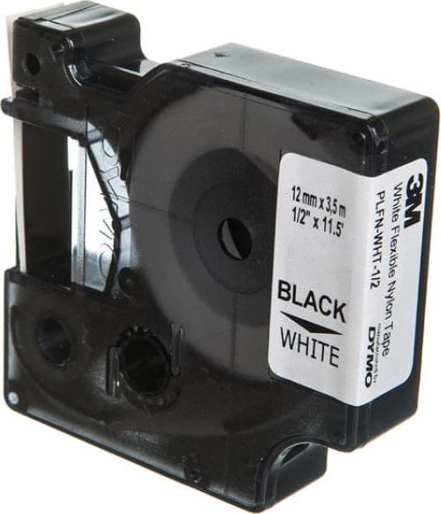 Dymo Taśma do drukarek nylonowa elastyczna 12mm x 3,5mm biała S0718100 18488