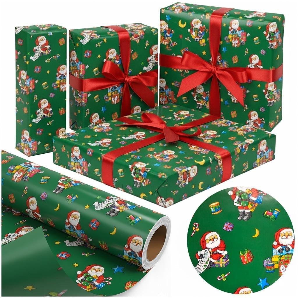 Papier Święta Wesoły Mikołaj X-Strong 38cmx20m