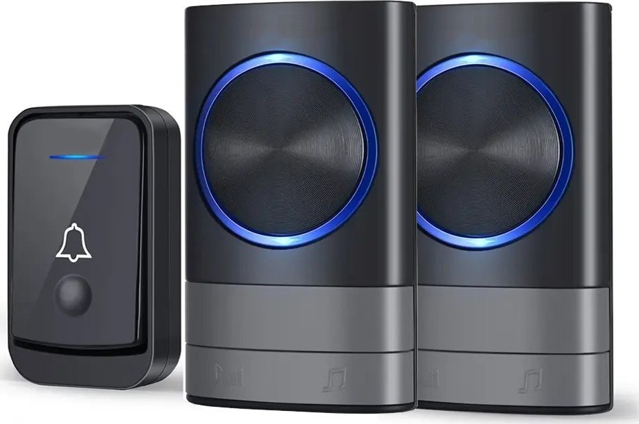 Spreest Dzwonek bezprzewodowy do drzwi + 2x odbiornik IP44