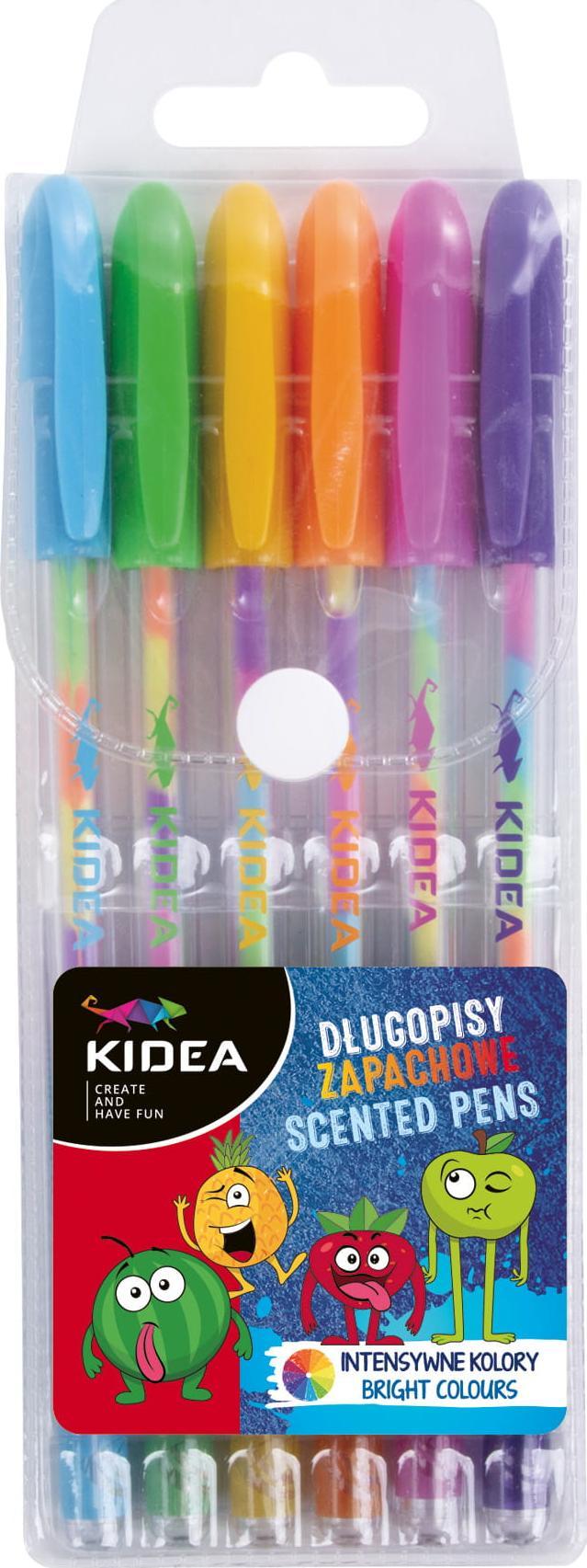 Derform Długopisy żelowe zapachowe 6 kolorów (DERF4475)