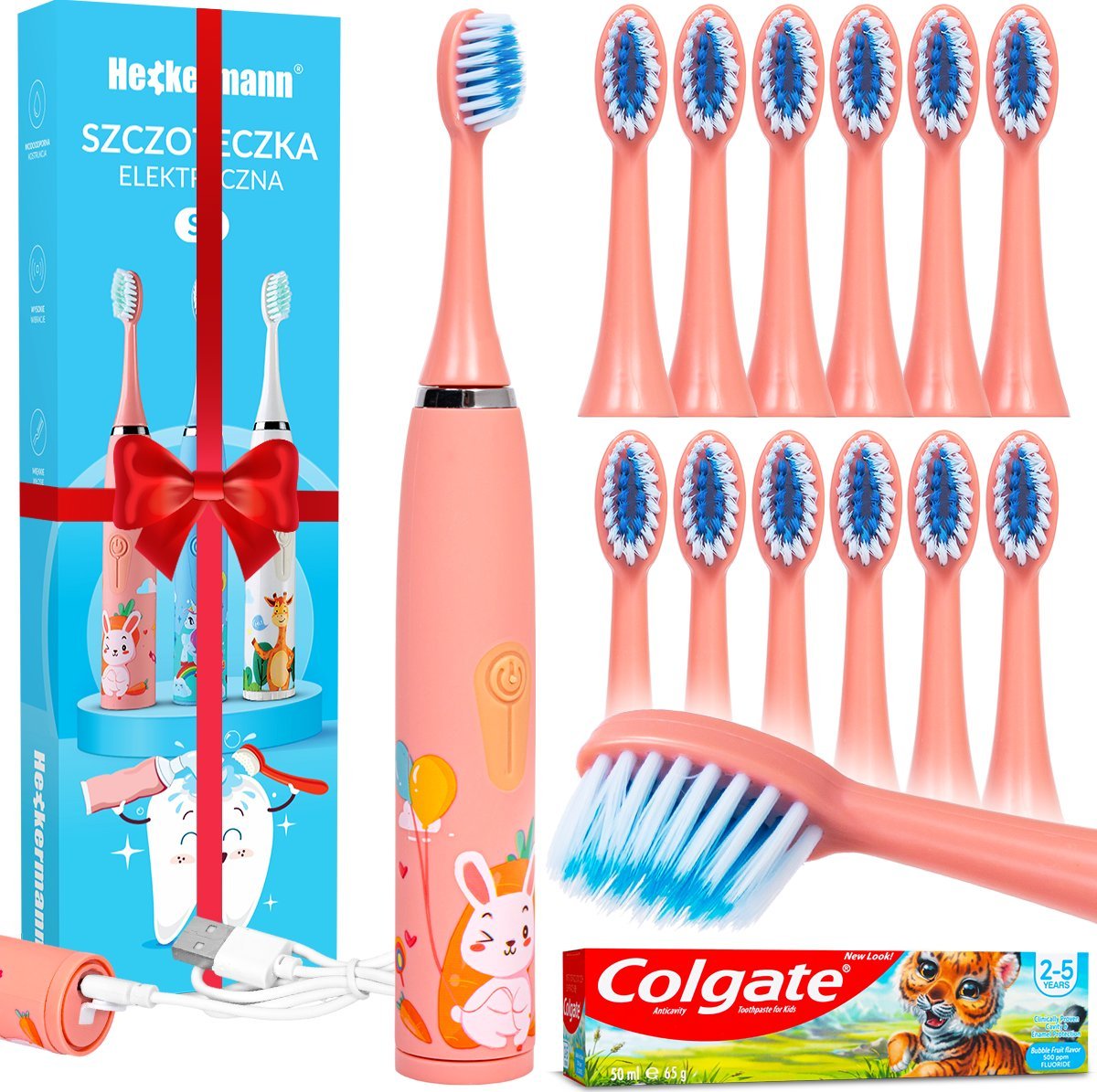 Heckermann Szczoteczka Do Zębów Dla Dzieci Heckermann S1 Różowa