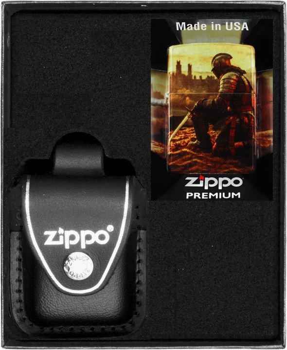 Zestaw ZIPPO Zapalniczka KINGHT DESIGN Prezentowy No3