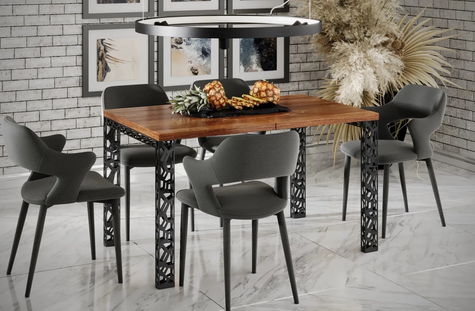 Stół rozkładany MATIO 130(265)x80 dąb stirling ENDO