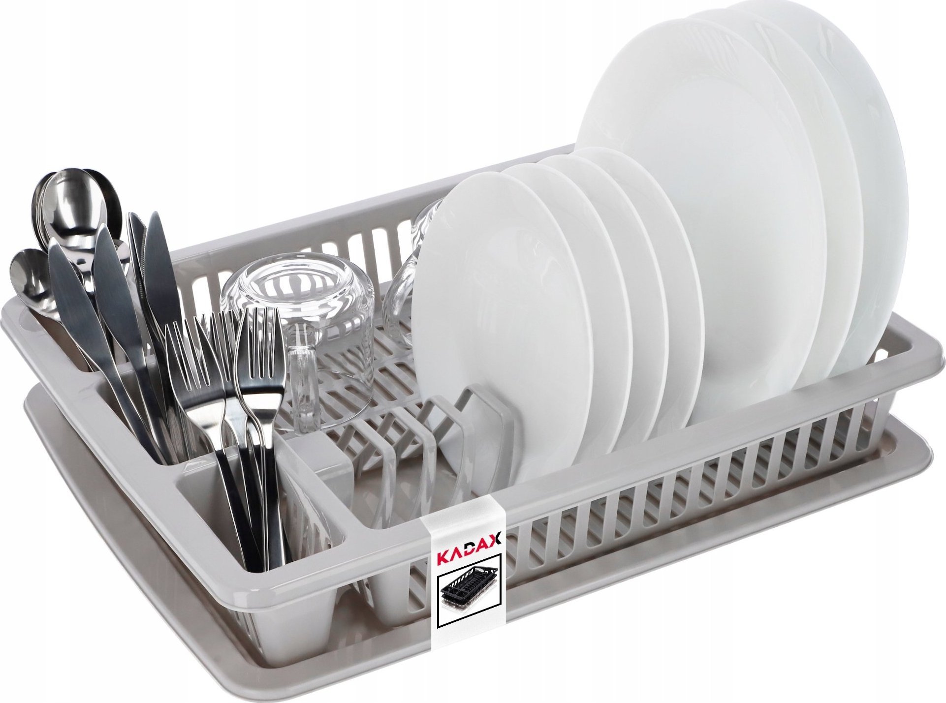 Kadax Suszarka Do Naczyń Stojąca Ociekacz Taca Duża 46cm
