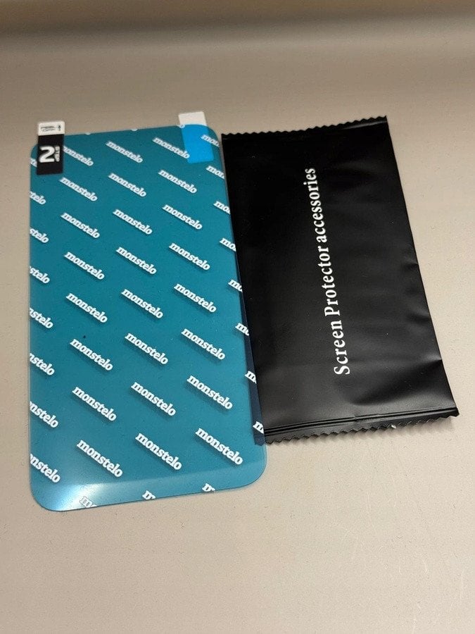 Szkło Hybrydowe 9H MONSTELO do iPhone 16 Pro + Zestaw do Montażu 5szt